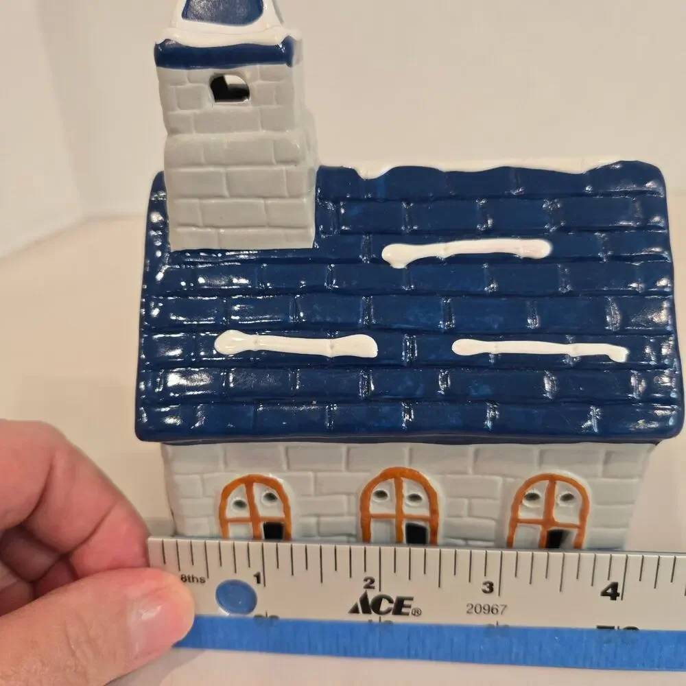 VTG 90s Pacific Rim Electrified Church House 6665 Christmas Village Ceramic
